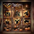 Miniatyrbilde 4 av 5: Hjemmedekorasjon for Halloween LED Lys Pumpe Flaggermus Skjelett A3