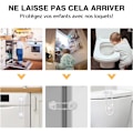Pikkukuva 3 / 4: Vauvan kaapin turvalukko lapsiturvallinen laatikosto jääkaappi kodin turva 4+8 kpl