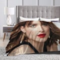 Miniatyrbillede 5 af 5: Dakota Johnson-filt - Ultrablød flannelsen 3D-print Plysset tæppe Sengdekoration Sengetæppe til stuen Soveværelsesdekoration 50x40in 125x100cm