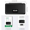 Miniatyrbillede 3 af 5: Multifunktionel og bærbar kamera batterilader med LCD-skærm, kan bruges som kortlæser