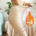 Miniatyrbilde 4 av 5: Vintertights for kvinner, termiske tights med hudfarge, falske plysjforet strømpebukser, shorts, termiske fleecetights, One Size, XXS, Grågrå