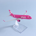 Miniatyrbild 4 av 8: 1:400 Metallflygplansmodell Viva Air Aircraft Modell Diecast Ai Röd one size Red one size
