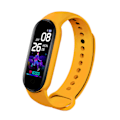 Miniatyrbilde 1 av 5: Smart Bluetooth-armbånd, trening, puls, blodsukker, blodtrykk, skritteller, søvnovervåking (gul)
