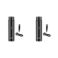 Pikkukuva 2 / 5: 1/2/3/5 Mini sähköinen partakone Kannettava Vedenkestävä Helppo puhdistaa Musta 2 kpl Black 2PCS