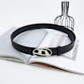 Pikkukuva 2 / 6: Mode Vintage D Brev Kvinnor Pu Bälten Oval Metal Snap Spänne Apricot One Size Apricot One Size