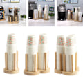 Miniatyrbillede 2 af 11: Engangs kopholder Hylde Vand Te kopper Træ dispenser med længere pind kop Display Stativ Organizer 1