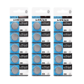 Miniatyrbilde 1 av 5: CR2032 150mAh knappcellebatteri 3V Langvarig sett for elektroniske fjernkontroller 3 stk