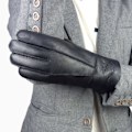 Miniatyrbillede 3 af 5: Nye Mænd Vinterhandsker Varme Ægte Fårepels Handsker til Mænd Termisk Gedepels Kashmir Ægte Læder Læder Snehandsker Manual Brown A One Size
