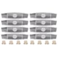 8 st/set Reflex Cykelhjul Ekrar Reflexer Cykel Varningsreflex Vit
