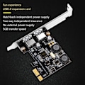 Pikkukuva 5 / 5: 2-port USB 3.0 PCI-E -laajennuskortti, ulkoinen PCIe X1 - USB 3.0 -ohjainkorttisovitin pöytätietokoneelle NEC720202, VL805 NEC720202