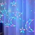 Pikkukuva 2 / 3: Kaukosäädin tähti-kuu jäätelöbaari lamppu LED koriste väri lamppu colour Plug in