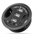 Miniatyrbillede 1 af 5: USB 2.0 Hub Montering In-Desk Multi Splitter Multi USB 2.0 Ports Power A