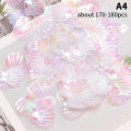 Miniatyrbilde 1 av 8: 1 pose Shell Fish Scale Paljetter Øye Ansikt Klistremerker Sminke Rhinest A4 onesize A4 onesize