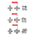 Miniatyrbild 5 av 10: 1/4\" till 1/4\" 1/4\" till 3/8\" 3/8\" till 3/8\" hanadapter för kameraskruv - C