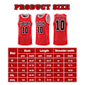 Pikkukuva 5 / 6: Sommar Herrväst Slam Dunk 3D-tryckt Baskettröja Team U Röd XL Red XL