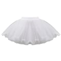 Miniatyrbilde 1 av 11: Hard Net Lace Brudekjole Bryllupskjole Petticoat Barn Damer Kort Hvit Mesh Petticoat