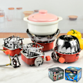 Miniatyrbillede 1 af 5: Utomhus picknick Gasbrænder Camping Vandring Fiske Mini Gasspis Cook BBQ lotus