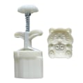 Miniatyrbillede 1 af 5: Plast Månekakeform 75g Tigerformede Frimærker Månekakeforme til Midthøstfestivalen DIY Bage Månekake Brug