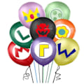 Pikkukuva 5 / 5: Super Mario Lasten Syntymäpäivä Ballonkari Grattis på födelsedagen