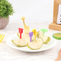 Miniatyrbillede 5 af 5: 8/10 stk/æske Børn Tegneserie frugtgaffel Dyrefrugt tandstikker 3 onesize 3 onesize