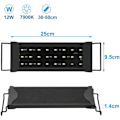 Miniatyrbillede 3 af 4: 12W LED Akvarielys Universal Pasform Overfladelampe med Timer, 30-50cm