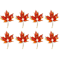 Miniatyrbilde 1 av 8: 2,3 TOMMER Lønneblad Serviettringer, Thanksgiving Serviettholdere med Kunstige Perler (8 stk)
