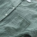 Miniatyrbilde 8 av 8: Kvinner Høst Topper Lin Button Down Løs Casual Karriere Skjorte L Khaki XL Khaki XL