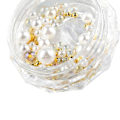 Miniatyrbild 1 av 5: CDQ Nagelkonst Pärla Halvrund Imitationspärla 3D Dekal Design Form6