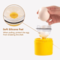 Pikkukuva 4 / 5: Äggrörare, Manuell äggvisp i silikon Golden Egg Yolk Mixer K