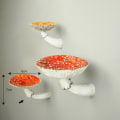 Miniatyrbild 1 av 5: Svamp Hängande Hylla Resin Vägg Flytande Hyllor Amanita Mushroom M