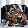 Miniatyrbillede 1 af 5: Anthony Mackie Blød og behagelig varm fleeceplaid til sofa, seng, kontor knæpude, sovesofa - Cozy Fluffy Plush Throw - e403 50x40in 125x100cm