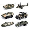 Miniatyrbild 3 av 5: Pansarfordon modell leksak terrängbilar för tankhelikopter Skala 1:52 Högkvalitativt slitstarkt material Semesterpresenter f null - 4