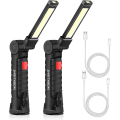 Miniatyrbillede 1 af 5: 2 stk. USB-genopladelig lommelygte, LED-lommelygte, bærbar ma W51