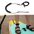 Pikkukuva 4 / 5: Rullade SUP-koppel Rullade Paddle Board-koppel Tjock handledsrem Stand-up Paddleboards Benrep för Longboards Surfbräda Gul