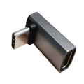 Miniatyrbild 1 av 11: Usb-C 90 graders adapter 40 Gbps rätvinklad typ-C-adapter hane till hona sidoböjd förlängare PD240W snabb - 8K60Hz UHD8K null - B