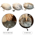 Miniatyrbild 2 av 5: Arg Blob Säl Kudde Chubby 3D Nyhet Sjölejon Docka Plysch Stu blå 20cm