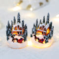 Pikkukuva 4 / 8: Joulu LED-valosarja Santa Castle Snow House Luminous A 1PC A 1PC