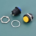 Miniatyrbilde 4 av 5: 16mm 12V-24V Vanntett Bil LED Power Push Button Momentary Swi 4 4