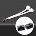 Miniatyrbillede 4 af 4: Mini USB 9-polet datakabel afskærmet USB 2.0 9-polet splitterkabel 15 cm
