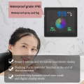 Miniatyrbild 5 av 8: 5-tums väggduschklocka Digital Timer Larm Temperatur Luftfuktighet Svart One Size Black One Size