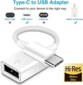 Miniatyrbilde 2 av 4: 2-pakning USB C til USB 2.0-adapter Type-C OTG-kabel Type C hann til USB A hunn-adapter