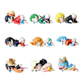 Pikkukuva 6 / 8: 1st One Piece Funny Sleep Luffy Zoro Nami Sanji per Action Figu D one size D one size
