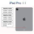 Miniatyrbillede 1 af 5: Etui til Apple iPad Air Mini Pro 1 2 3 4 5 6 7 8 9 10 9,7 10,9 10,2 7,9 11 10,5 12,9 8,3 2020 Blødt Silikon Sort Skal iPad Pro 11