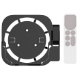 Miniatyrbilde 1 av 8: TV-dekoderholder for Smart TV-fjernkontroll, anti-tapt, etui, sklisikker brakettsett, svart + hvit