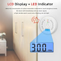 Miniatyrbild 2 av 5: Batteridriven kolmonoxidvarnare med digital LCD-display för hem, kök, restaurang, hotell, kontor - Batterier ingår ej