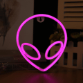 Miniatyrbilde 4 av 5: LED Alien Neonlampe Veggmontert Modellering Lampe Soveromsdekorasjon