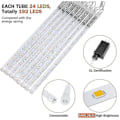 Pikkukuva 5 / 5: Meteor Shower Rain Falling Raindrop Lights 8 Tube Gratis frakt