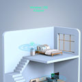 Miniatyrbild 6 av 8: Dockhus Miniatyrstol/Matbord Ekologisk Målad för Dockhusmöbler DIY Rollspel Tillbehör Barnleksak M null - B