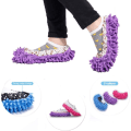 Miniatyrbillede 3 af 5: Mop-tøfler, 3 par multifunktionelle mikrofiber støvmopp sko Rengøringstøfler til hjemmet