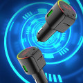 Pikkukuva 3 / 5: Bluetooth-yhteensopiva soitin Auton lisävarusteet Audio Musiikkisovitin QC3.0 Type-C Nopea lataus Auton lisävarusteet FM-lähetin Auton laturi Tummanvihreä